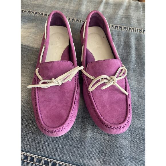 Cole Haan Womens Driving Garner Moccasins Size 6 B Purple /Pink - Picture 7 of 7
